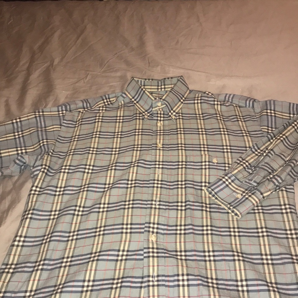 Blue Burberry shirt